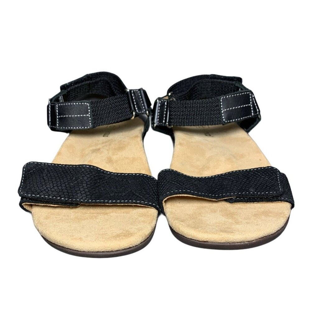Spenco Tamara  Arch Support Women's 7.5 B Black Strappy Sandals